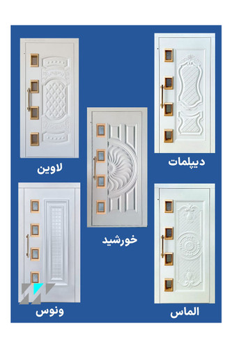 درب لولایی طرح دار آسانسور با طراحی مدرن و مقاوم ، مناسب انواع ساختمان های مسکونی و تجاری