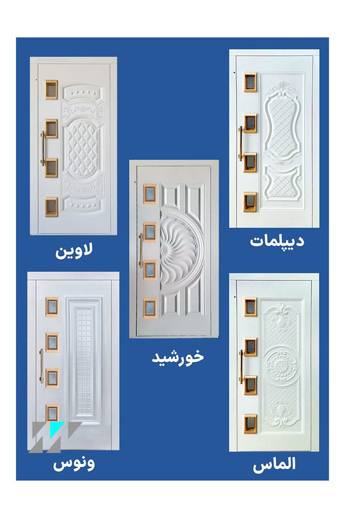 درب لولایی طرح دار آسانسور با طراحی مدرن و مقاوم ، مناسب انواع ساختمان های مسکونی و تجاری