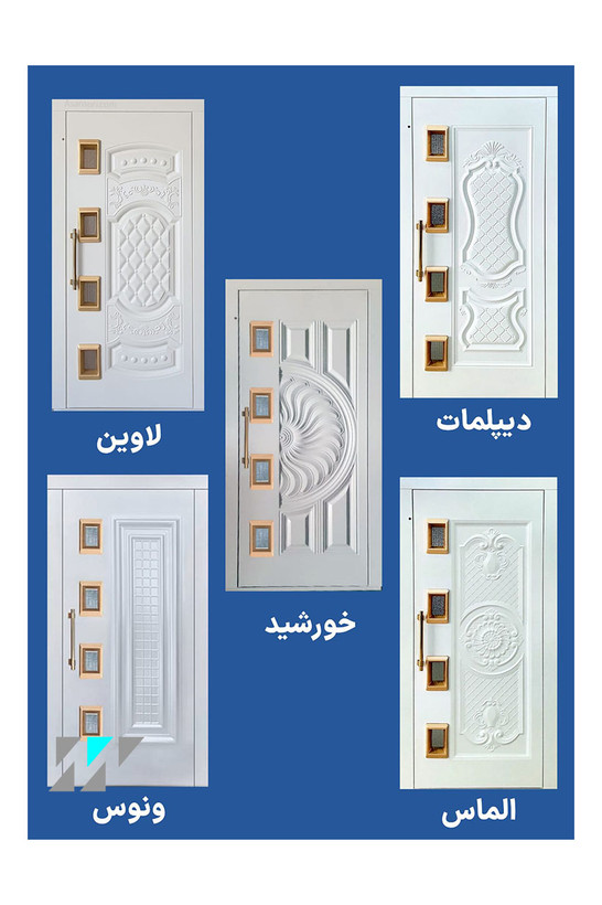 درب لولایی طرحدار آسانسور