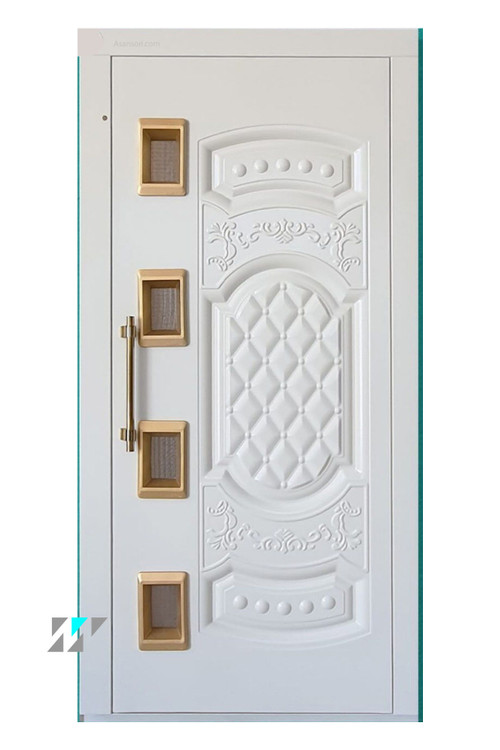 درب لولایی طرح دار آسانسور با طراحی مدرن و مقاوم ، مناسب انواع ساختمان های مسکونی و تجاری